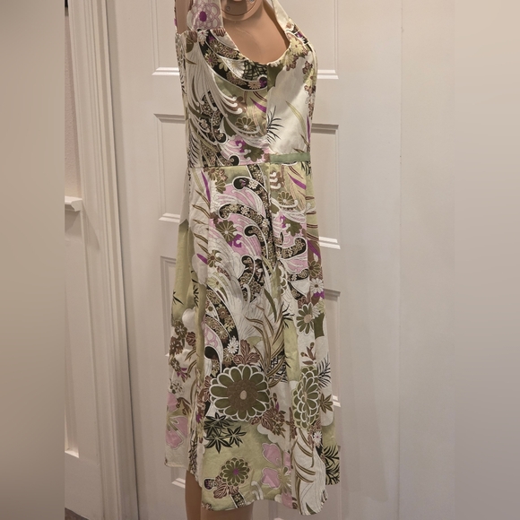 Rabbit Rabbit Rabbit Designs Dress Womens 10 Midi Cottage Prairie Boho Floral US - Picture 8 of 14